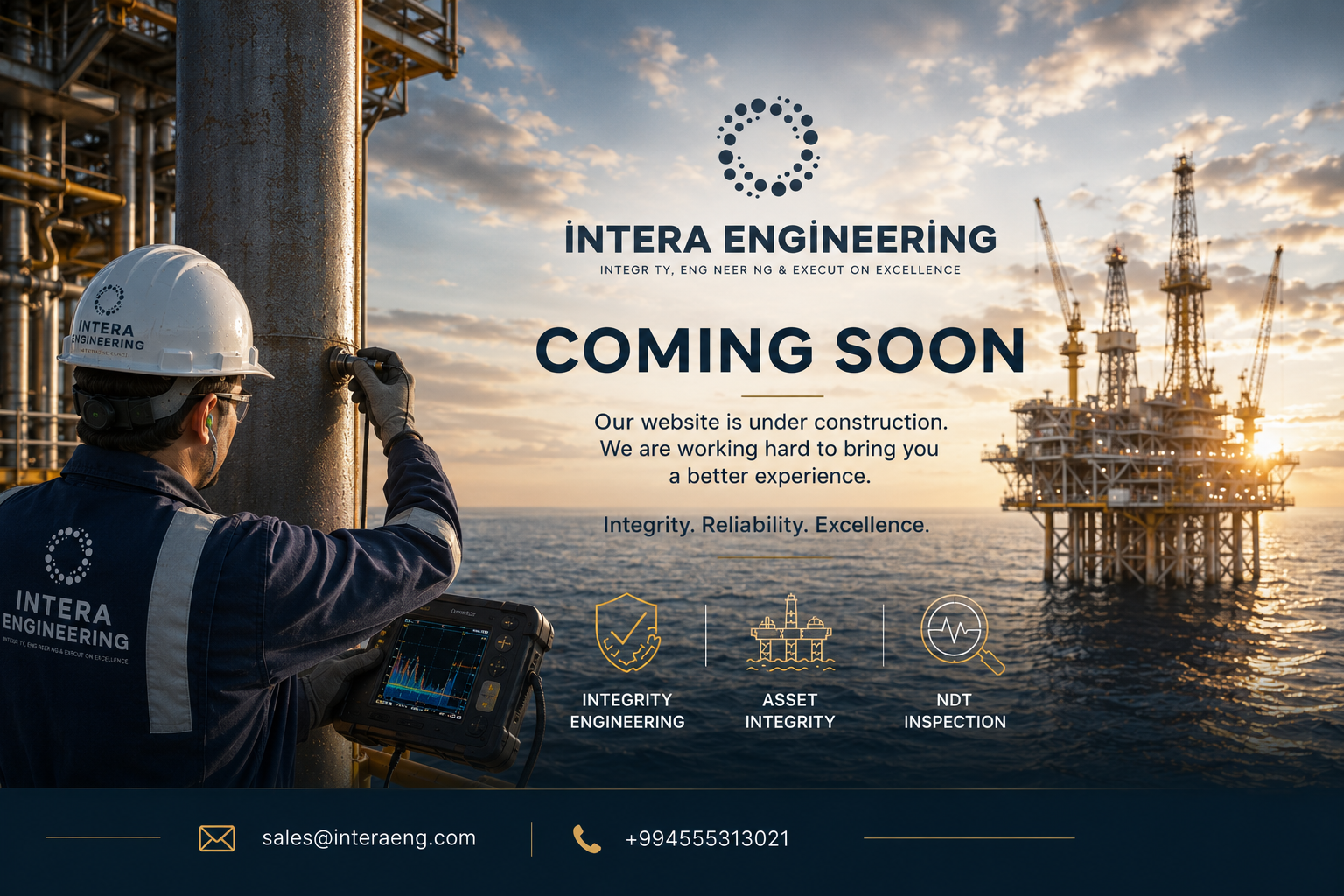 Intera Engineering — Coming Soon (desktop/tablet)